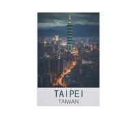 Taipei Taïwan,Puzzle en Papier 1000 Pieces Adultes Enfants Classique Jeu Cadeau(38x26cm)-FN76