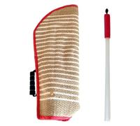 TAIPINGOZ Manchette Mordant Boudin À Mordre Jouet pour Chien Kit de Dressage for morsures de Chien Équipement de Dressage Entraîneurs d'agilité Bâton de Dressage for Chien(Red)