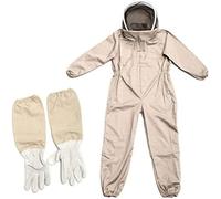 TAIPPAN Combinaison Apicole, Combinaison dapiculteur Professionnelle avec Voile autoportant Protection pour Apiculteurs Costume Apicole en Coton avec Chaperon Anti Guêpes Équipement