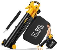 TAIRDA Souffleur à feuilles professionnel compatible avec batterie Dewalt | Outil uniquement, broyeur d'aspirateur sans fil 3 en 1 amélioré, sac de 30,7 l, mode turbo pour nettoyage de terrasse, allée