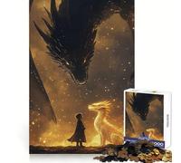 Tairn et Andarna Quatrième Aile Puzzle 1000 Pièces pour Adolescents Jeu Cognitif et Loisirs Doux Assemblage de Motifs Pièce d'art 50x75cm