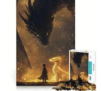 Tairn et Andarna Quatrième Aile Puzzle de 1000 pièces pour Adultes Jeu intellectuel et Relaxant Découpe de qualité Pièce d'art raffinée 38x52cm