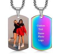 TAISGONGBY À mon roi, mon mari, mon âme sœur, mon meilleur ami,collier d'étiquette de chien photo personnalisé, idéal pour les couples, anniversaire, Saint - Valentin