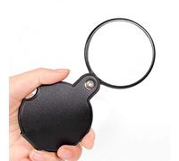 TAISK Boutique Magnifying glassPortable Folding Magnifier Pocket Magnifier Pocket Magnifier 10X 60Mm Old Child with a Magnifying Glass to Read The Students Tools/Product Code: WW-883
