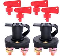Taiss 2 Pièces 12V Isolateur Interrupteur de Batterie coupe circuit bateau Automobile Interrupteur de Coupure de Puissance pour Auto Voiture Bateau Camion Véhicules DP-2