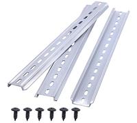 Taiss 3 pièces Rail DIN 35 mm rail de montage en Aluminium, pour un disjoncteur ou un relai l'armoire de Distribution, largeur 35 mm, longueur 300 mm, hauteur 7,5 mm DIN-300-L