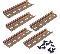 Taiss 5 pièces Rail DIN rail de montage Pour Armoire de Distribution Armoire de Commande,Largeur 35 mm,Hauteur 7.5 mm,Longueur 100 mm/4"-G