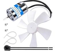 Taiss 6" Lame Ventilateur Toit Camping-Car 12V Arbre D, Lames Blanche