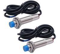 Taiss Lot de 2 commutateurs de capteur de proximité inductifs M12 4 mm CC 5 V NPN NO (normalement ouvert) pour imprimante 3D LJ12A3-4-Z/BX-5V Tension de travail 5 V CC spécial pour MCU