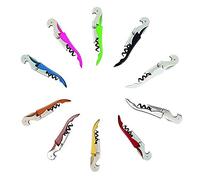 Taisuko Double Charnière Restaurant Bouteille de vin Décapsuleur, Compact INOX Pliant Tire-Bouchon avec Coupeur de Feuille Dentée (10PCS)