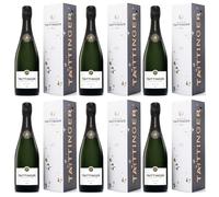 Taittinger Brut Prestige avec étuis - Champagne - Lot de 6 bouteilles de 75 cl
