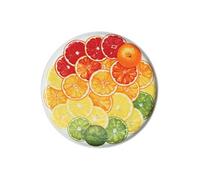 TAITÙ Dieta Mediterranea Plat de Service Agrumes Jaune Orange Rouge Vert