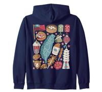 Taiwan Doodles Taipei Asie Bubble Tea Gua Bao Sweat à Capuche