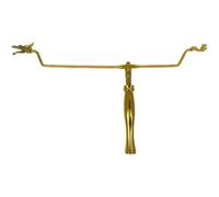Taiwan Tige de radiesthésie en cuivre authentique avec tête de dragon et queue de dragon Outil professionnel pour la chasse à l'eau, aux minéraux et au trésor 33 cm
