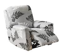 TAIXINT Housse de Fauteuil Relax Extensible, 4 pièces imprimé Housse Fauteuil Relax Doux Spandex Housse De Chaise Inclinable avec Poche Latérale Fauteuil Relax Housse (I)