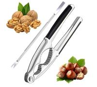 TaiXinYuly Casse Noix avec Poignée Antidérapant,Casse-Noisette,Casse-Noisette Multifonction, Casse-Noisette Métal,pour Les Noix, Noisettes, amandes, Fruit de mer，ou Autres Noix