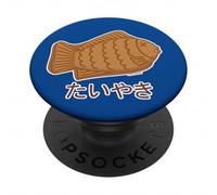 Taiyaki Chignon Japonais en Forme de Poisson pour gâteau Festif Haricots Rouges PopSockets PopGrip Adhésif