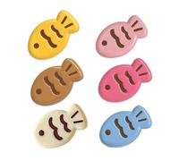 Taiyaki Hair Clips - 6 Pieces Fish Shaped Grip Set for Everyday Styling | Lightweight Resin Craft with Secure Clamp Feature, Suitable for Women Girls Girlfriend Travel Picnic or Party Use