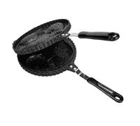 Taiyaki Moule à gaufres - Machine à goûter japonaise pour débutants | d'aluminium avec finition noire, outil de cuisson pour crêpes, petit déjeuner de style marché de nuit, accessoire de