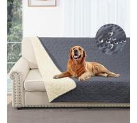 Taiyang Housse de canapé 100% imperméable, Housse de lit, Housse pour Animaux de Compagnie, canapé, Housse pour Meubles de canapé, Convient aux Enfants (Gris, 173-208cm(1 Pack))