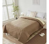 Taiyang Housse de canapé 100% imperméable, Housse de lit, Housse pour Animaux de Compagnie, canapé, Housse pour Meubles de canapé, Convient aux Enfants (Marron Métallisé, 208-260cm(1 Pack))