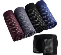 TAIYANYU Culotte en Bambou boxerships pour Homme Set de 4 Culottes pour Homme Ultra Doux et Respirant de Haute qualité Confort Culotte pour Homme boxerships en Bambou Herren XL