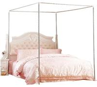 TAIYANYU Support de moustiquaire pour lit à baldaquin - Quatre Lits d'angle, auvent de lit, auvent de lit - Cadre pour lit Double/Plein/Queen/California King/King 32 mm (180 x 200 cm)