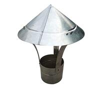 TAIYUESHAN Chimney Cowl Capuche Rond Round Chimne Cowl Bird Guard Roo Toit Couvre de Pluie Capteur Protecteur Terming Fermer Fire Toit Cowl, 20 cm