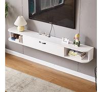 TAIYUESHAN Console multimédia TV Murale, Meuble de Rangement pour Meuble TV Flottant 47,2 Pouces avec tiroir de Rangement, Trou de câble/a Family