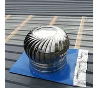TAIYUESHAN Couchon de cheminée Ronde, Ventilateur de Turbine imperméable pour Toit 6 8 12 14 18 Pouces Remplacement, Acier Inoxydable sans Puissance Couvercle de Ventilation extérieur