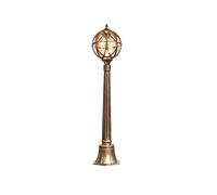 TAIYUESHAN Cour créative E27 Colonne Lumineuse Villa Paysage luminaire européen Traditionnel méditerranéen Boule en Aluminium lampadaire Globe en Verre étanche pelouse lumière Jardin Comm Bronze A5