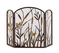 TAIYUESHAN Écran de cheminée Pliable à 3 Panneaux avec Filet à Grille Fine, cloison Creuse de cheminée autoportante