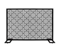 TAIYUESHAN Grand écran de Protection Contre Les étincelles pour cheminée, Couverture de Protection Contre Les étincelles sur Pied pour cheminée en Fer, Accessoires d'outils de cheminée extérieure