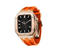 TAIYUESHAN Hommes de protection robuste de protection épreuve du pare-chocs en métal avec bracelet pour 45 mm 44 mm, pour iWatch 7/6/5/4 SE Series Silicone Band Band Case