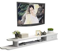 TAIYUESHAN Meuble TV, Lowboard TV, Étagères Flottantes, Console Média TV Murale, Cloison de Rangement pour Décodeur, Une Variété de Couleurs, 35,4/43,3/51,1/59 Pouces./130Cm B/B Family