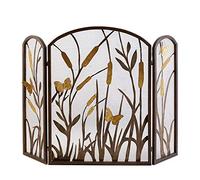 TAIYUESHAN Pare-feu/Pare-étincelles Écran de cheminée fabriqué à la Main américain avec Filet de quenouille de Papillon Cheminée décorative Cloison Creuse Pare-étincelles de cheminée