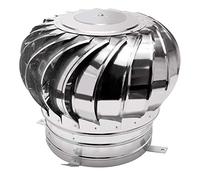 TAIYUESHAN Ventilateur de souffleur de turbine de toit, rotation capot en acier inoxydable en acier extérieur chapeau d'échappement chapeau capuchon d'air canal d'énergie d'énergie de la ferme