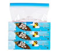 TAIYUNWEI Lot de 45 grands sacs de congélation réutilisables avec fermeture éclair pour viande, fruits, légumes, céréales, sandwich, noix (lot de 45, grand)