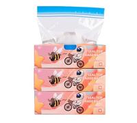 TAIYUNWEI Lot de 75 sacs de congélation réutilisables à fermeture éclair pour viande, fruits, légumes, céréales, sandwich, noix