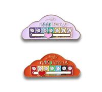 Taiyyi Lot de 2 broches de batterie sociale drôles de batterie sociale pour l'expression de soi accessoire de mode en émail pour sacs à dos, vestes et chapeaux（A,B,C,D） (B)