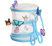 TAIZER Papillon Habitat Cage,Habitat d'Insectes Insecte Élevage Cages Cage Insectes Habitat Pliable Portable Cage Maille D'élevage d'insectes Culture Végétale Boîte Reptiles Insectes Cage Mesh