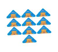 TAIZhiChen 10 Pinces Triangulaires pour Documents, Porte-documents, Pinces D'angle, Pinces à Reliure En Polypropylène (PP), Empêchent Les Plis Latéraux, Ours