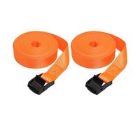TAIZhiChen 2 X Sangles D'arrimage Sangles D'arrimage Durables 1 "x 1m Sangles de Chargement Polyvalentes et Robustes pour Bagages de Bateau de Cargaison de Chari, Orange