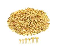 TAIZhiChen 300 Attaches Parisiennes, Punaises pour Scrapbooking, Accessoires de Loisirs Créatifs, épingles à Nourrice pour La Création de Cartes, Plusieurs tailles