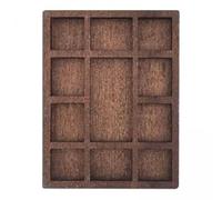 TAIZhiChen 6x Étagère à Bijoux Miniature, Porte-bijoux, Accessoires, Vitrine de Rangement, Plateau de Collection En Bois Lisse, Plateau de Présentation de Bijoux