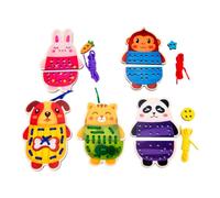 TAIZhiChen Cartes à, Jeux de Laçage, Cadeau pour Garçons et Filles, Apprentissage éducatif pour Enfants D'âge Préscolaire et, Kit de Couture, Animal