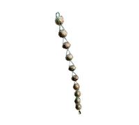 TAIZhiChen Chaîne de Pluie pour gouttière, récupérateur d'eau de Pluie en métal avec Cloche et 12 Godets pour Jardin, terrasse, abri de Jardin ou Patio.