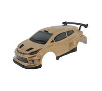 TAIZhiChen Coque de voiture RC DIY améliorée 37 x 16,7 x 11 cm, remplacement en PVC pour modèles SY1204, pièces de rechange robustes pour véhicules 4x4, Tanné