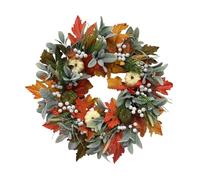 TAIZhiChen Couronne D'automne pour La Porte, Décoration de Thanksgiving, Décoration de Citrouille, Accessoires Photo, Citrouille de Ferme, Couronne D'aut, 45cm