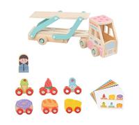 TAIZhiChen Dépanneuse Jouet, Camion Jouet En Bois, Créativité, Développement de La Petite Enfance, Apprentissage Cognitif pour Garçons à L'intérieur et à L, Nourriture